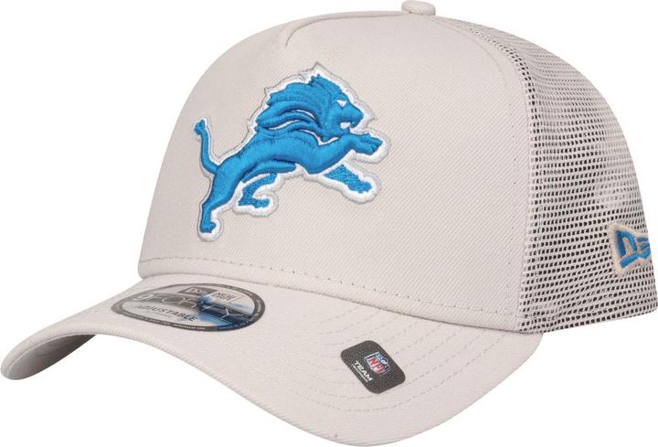 Actual product image New Era A-Frame Mesh Trucker Cap - Detroit Lions stone (One size)