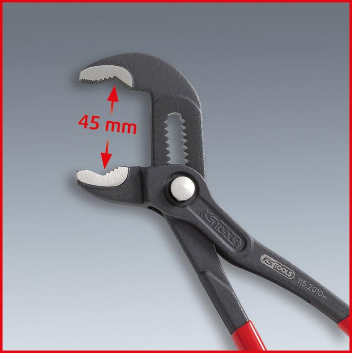 Actual product image KS Tools Water pump pliers, push button adjustment (415 mm)