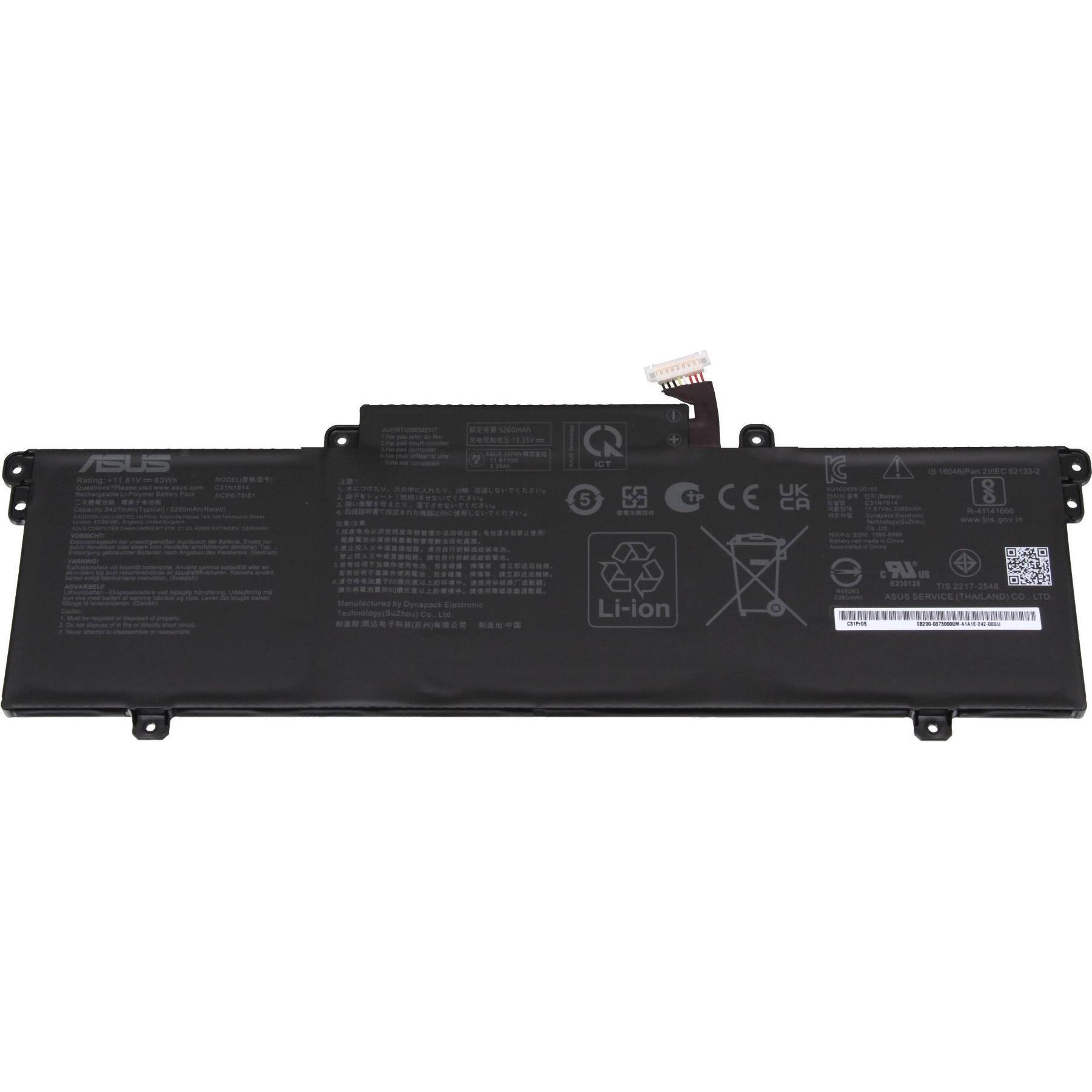 ASUS 0B200-04380000 (3 Zellen, 5427 mAh), Notebook Akku