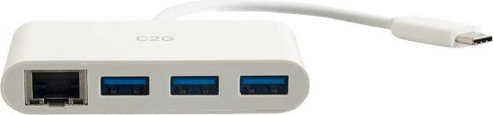 Produktbild C2G USB C Ethernet & USB Hub (USB-C, 4 Ports)