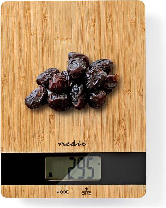 Actual product image Nedis Kitchen Scales Digital Wood/Plastic Wood Wood