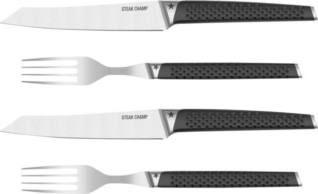 Steakchamp Steak-Set Prime Rib, 2 Gabeln, 2 Messer (4 Stk., Besteck Set)