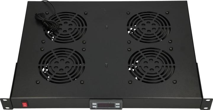 Produktbild Extralink 19//" RACK MOUNT FAN PANEL (4 FANS) WITH THERMOSTAT
