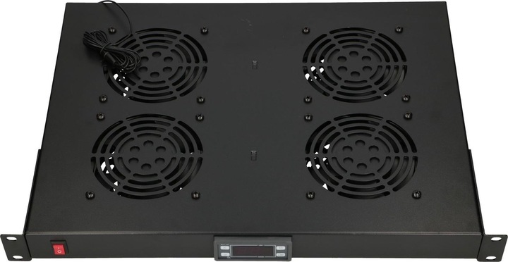 Produktbild Extralink 19//" RACK MOUNT FAN PANEL (4 FANS) WITH THERMOSTAT