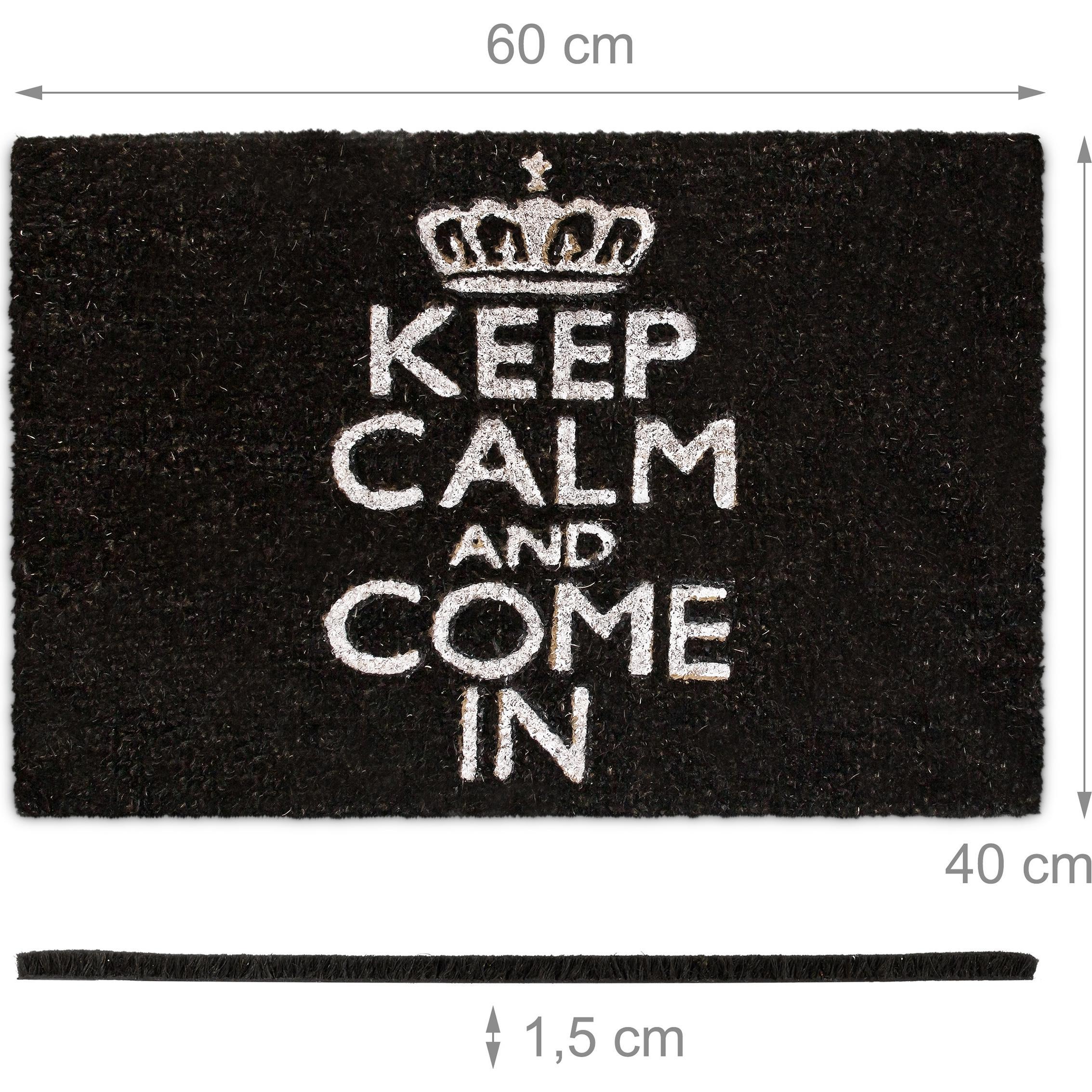 Thumbnail - Relaxdays, Fussmatte, Fussmatte Kokos (40 x 60 x 1.5 cm)