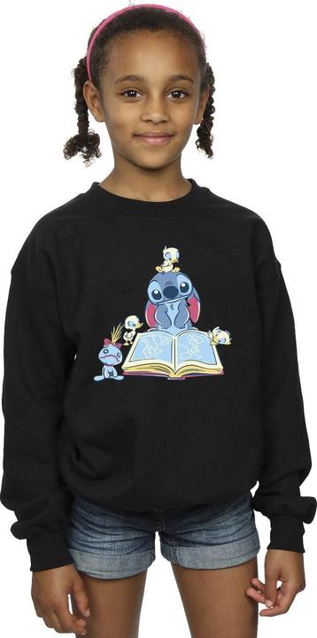 Produktbild Disney Lilo & Stitch Reading A Book Sweatshirt Mädchen (140, 146)