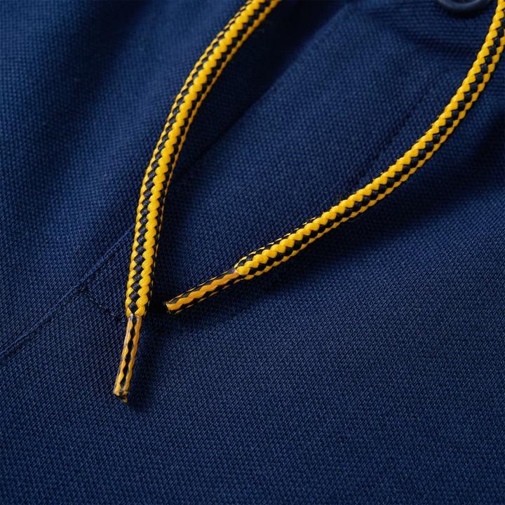 Actual product image VidaXL Children's trousers with drawstring navy blue 104,Material: 95 (104)