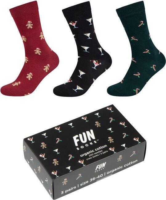 Produktbild Fun Socks Weihnachts-Geschenkbox (3er Pack, 36 - 40)