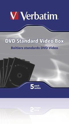 Produktbild Verbatim DVD Leerhüllen, Schwarz, 5er Pack für 1 Disk