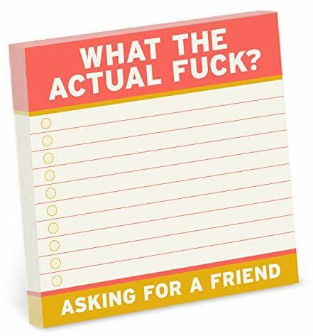 Actual product image Abrams & Chronicle Actual F*ck Large Sticky Notes (4 x 4-inches)