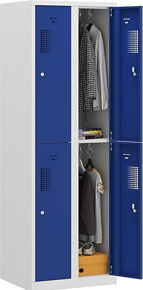 Actual product image eurokraft basic Locker, 4 compartments, width 600 mm (60 cm, 180 cm)
