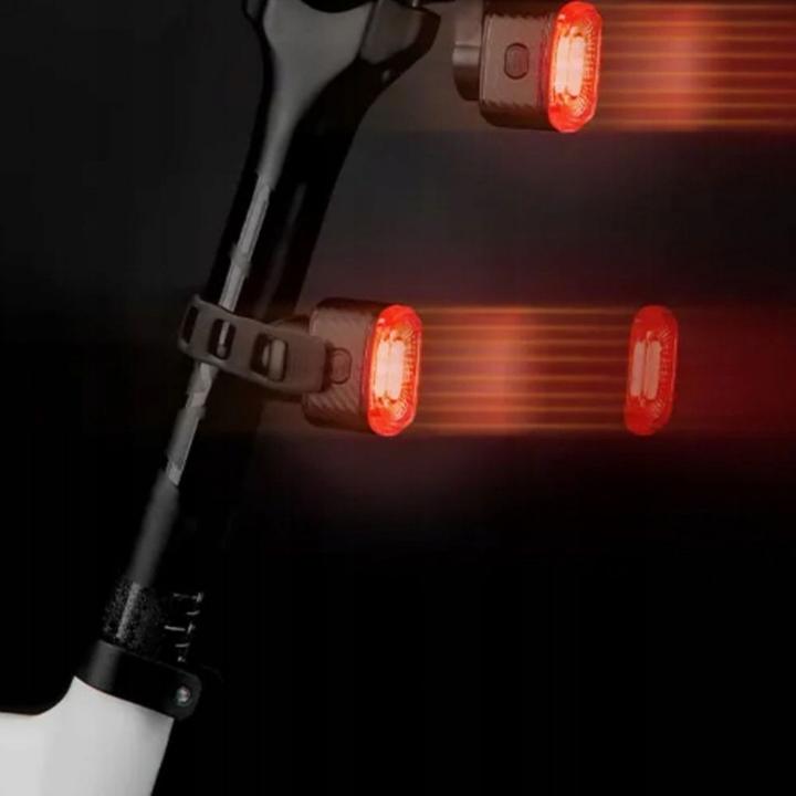 Image du produit Rockbros Éclairage arrière de vélo Q2S LED USB-C - noir (30 lm, 30 lm)