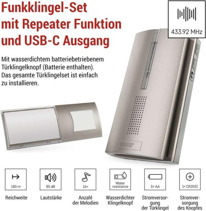 Produktbild Emos Wireless Doorchime & Repeater