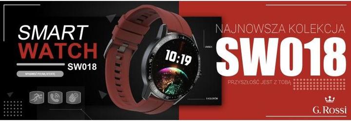 Actual product image Gino Rossi SW018-4, red colour (45 mm)