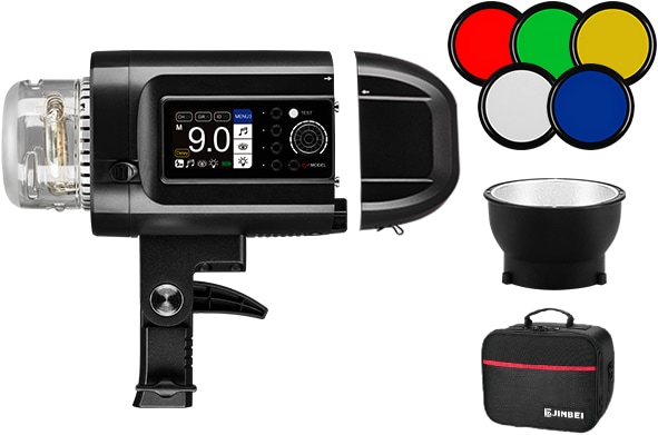 Actual product image Jinbei 1.02.011706 HD-400 Pro TTL Battery Monolight (400 W, Flash head)