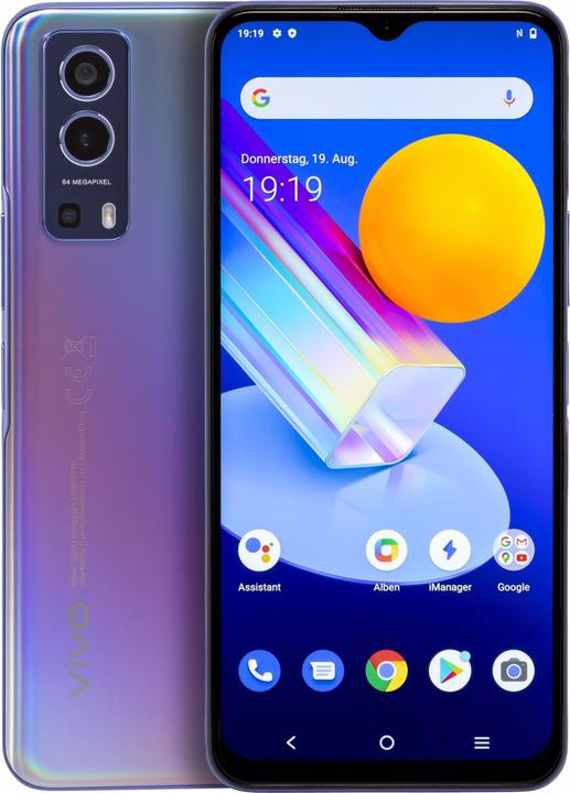 Actual product image Vivo Y72 5G (V2041) dream glow (128 GB, Violet, 6.57", Dual SIM, 5G)