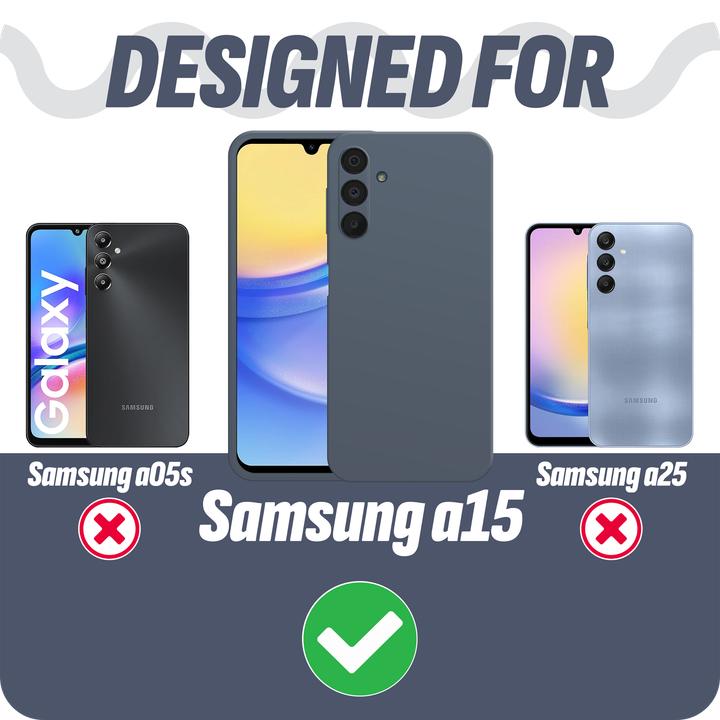 Produktbild Cazy Silikon Hülle Kompatibel mit Samsung Galaxy A15 / A15 5G - Soft TPU Schutz - (Samsung Galaxy A15, Samsung Galaxy A15 5G)