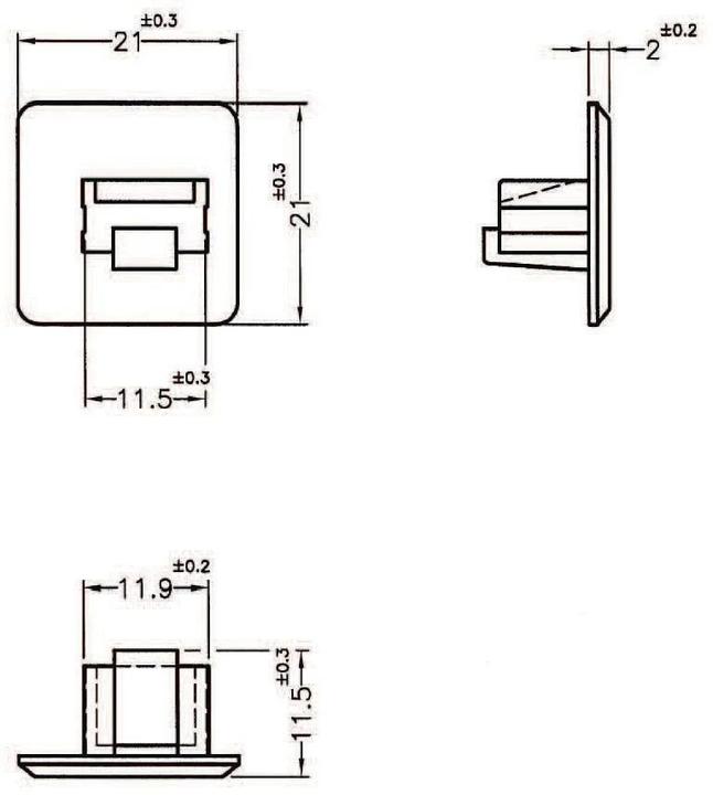 Produktbild Delock RJ-45 Staubschutz, 10 Stück (Blindmodul)