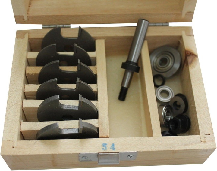 Image du produit Edessö HSB1 Jeu de fraises à rainurer HW pour disques avec mandrin, queue Ø 8mm, 16 pièces