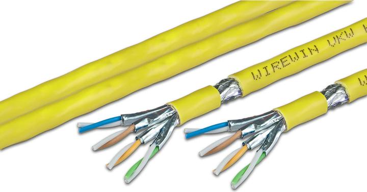 Produktbild Wirewin Verlegekabel VKW SFTP K7A LSOH3 Cat 7A, S/FTP, 500 m, Gelb (S/FTP, CAT7a, 500 m)