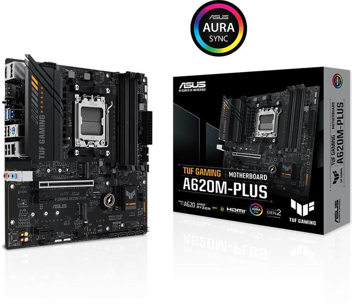 Image du produit ASUS TUF GAMING A620M-PLUS (AM5, AMD A620, mATX)