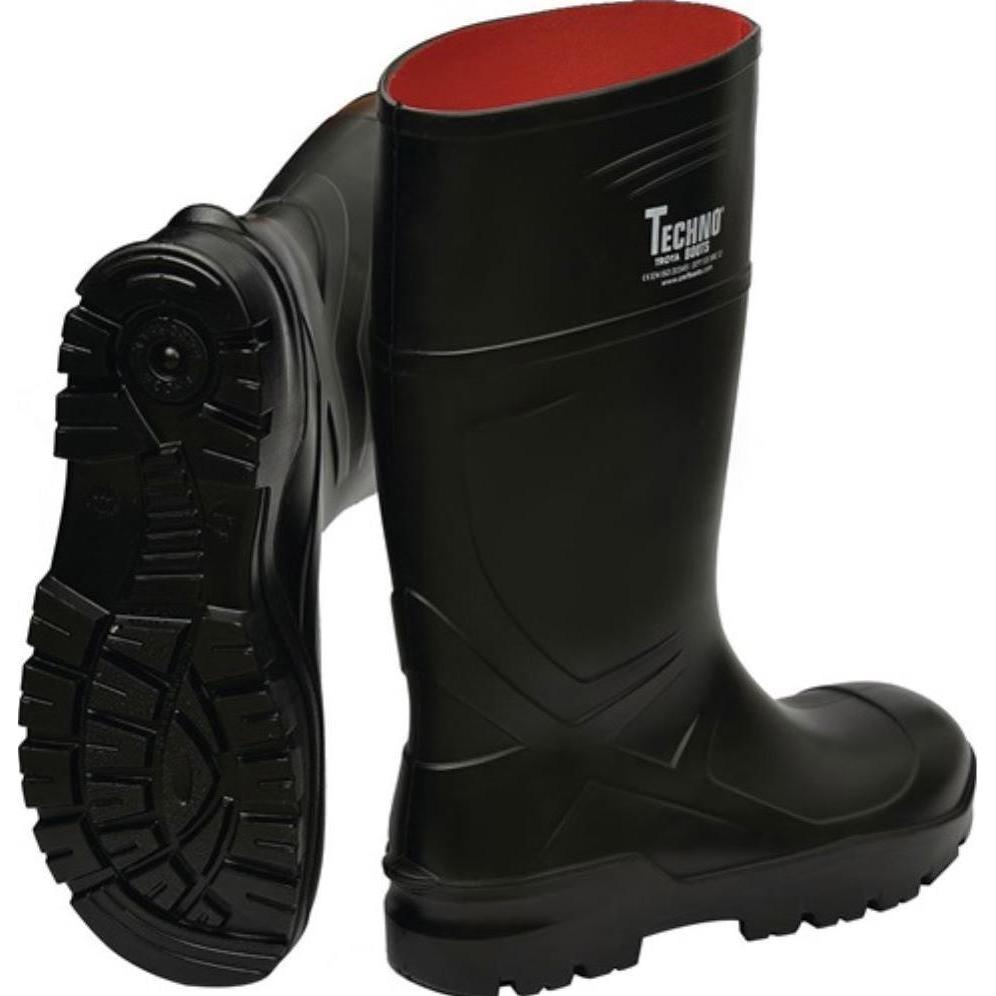 Techno Boots, Sicherheitsschuhe, Sicherheitsstiefel Otra Grösse 44 schwarz S5 CI SRC EN ISO 20345 Polyurethan (S5, 44)