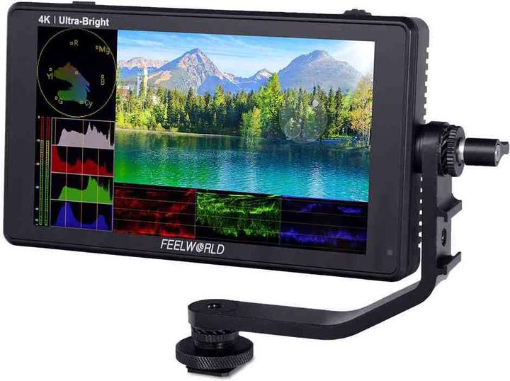 Immagine prodotto Feelworld LUT6S 6" 2600nits touch screen 3D LUT on-camera con (6", Full HD)