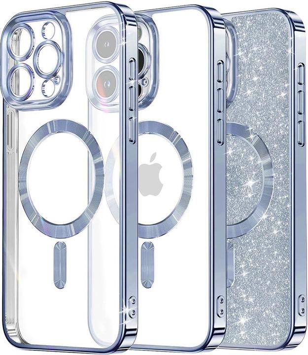 Produktbild Techsuit - Luxury Glitter MagSafe - iPhone 12 Pro - Light Blue (Apple iPhone 12 Pro)