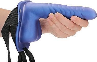 Produktbild Ouch! Ribbed Hollow Strap-on with Balls - 8" / 21 cm