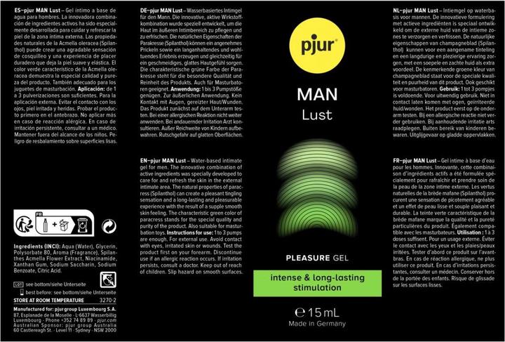 Produktbild Pjur MAN Lust - Lustgel - Wasserbasierte Stimulation - 15 ml (15 ml)