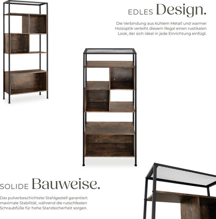Immagine prodotto tectake Libreria Hastings 75x31x170,5cm