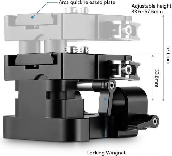 Image du produit SmallRig Plaque de base du système de soutien des rails (Plaque de raccordement rapide)