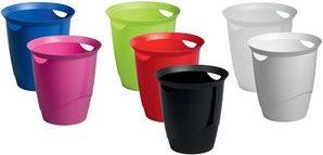 Actual product image Durable TREND wastepaper bin Dimensions: 31.5 x 33 cm (Ø x H) Volume: 16 l Material: polypropylene (16 l)