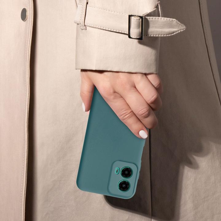 Actual product image Cadorabo Case for Motorola Moto G45 TPU Liquid Silicone Cover