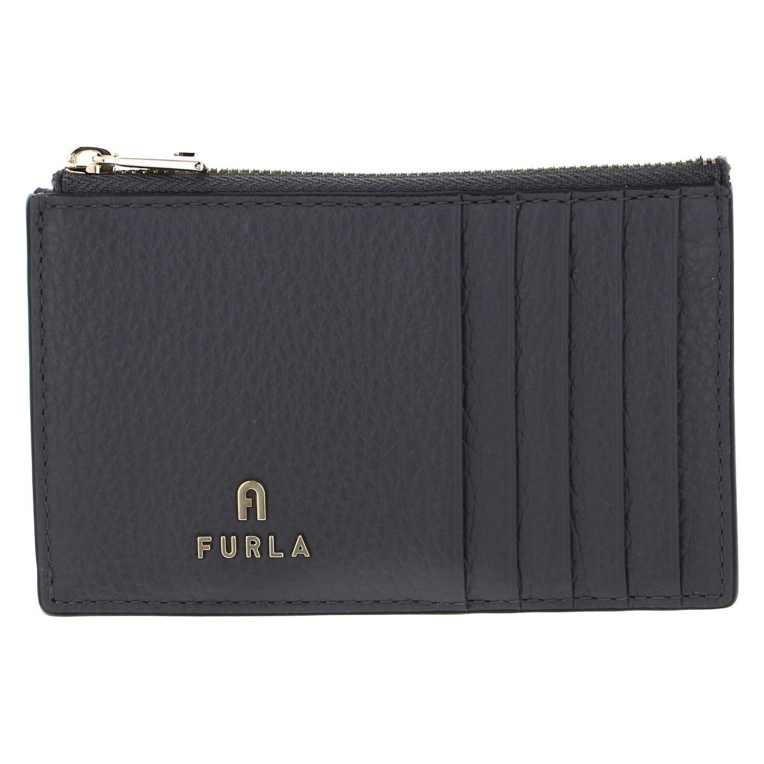 Furla, Damen, Portemonnaie, Camelia Zipped Card Case, Grau
