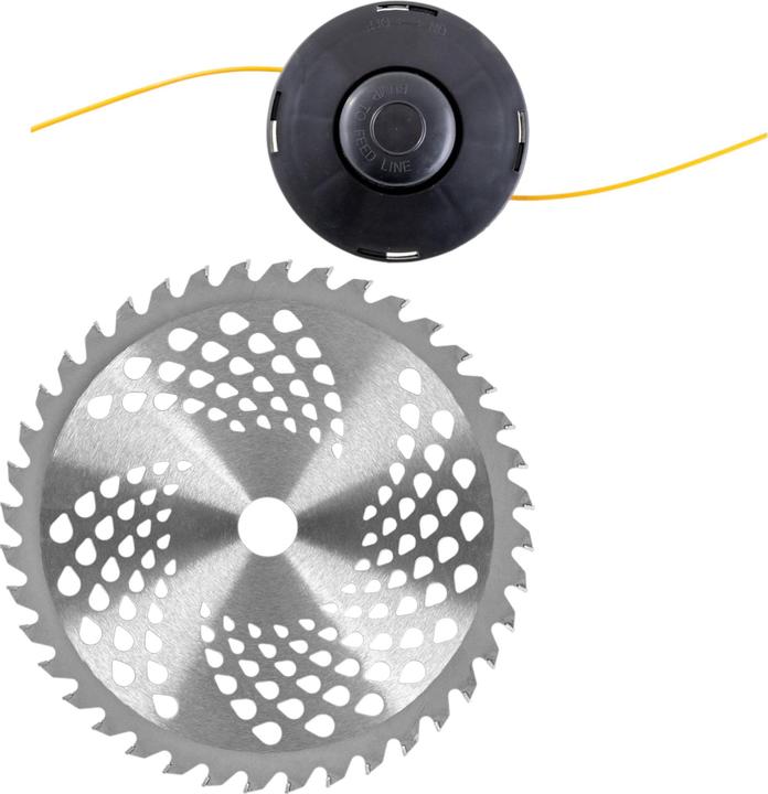 Produktbild Procraft ATA-40/2 Akku Freischneider 40 V ( 2x 20 V ) 220 mm Brushless + 2x Akku 4,0 Ah + Ladegerät (Metallschneideblatt, Trimmfaden)