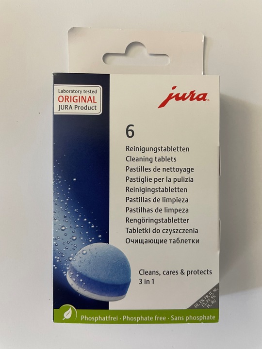 Actual product image Jura 3-phase cleaning tablets