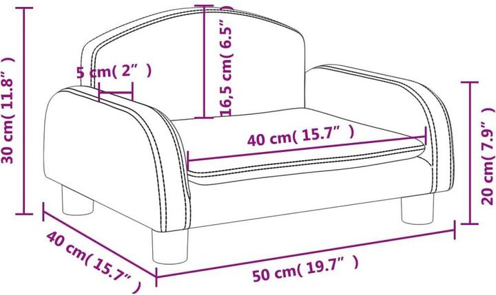 Produktbild vidaXL Amberly (Kindersofa)