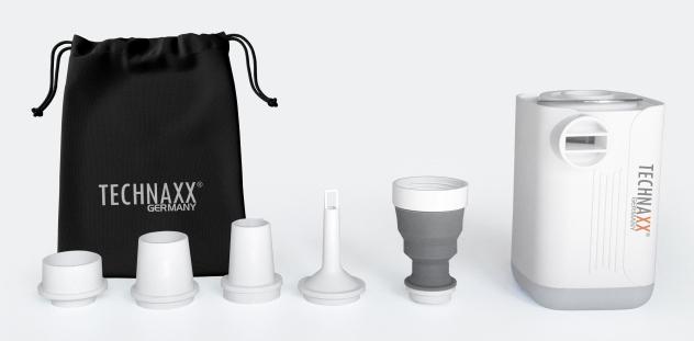 Productafbeelding Technaxx Mini oplaadbare luchtpomp met LED-lampje