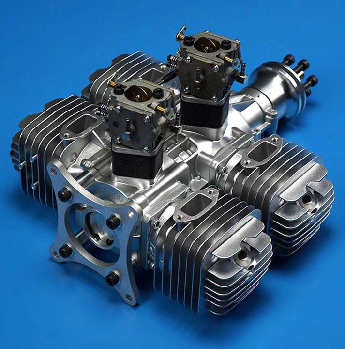 Actual product image DLE Engine DLE Engines DLE 222 4-Zylinder Benzin Motor "Original" mit Inspektion