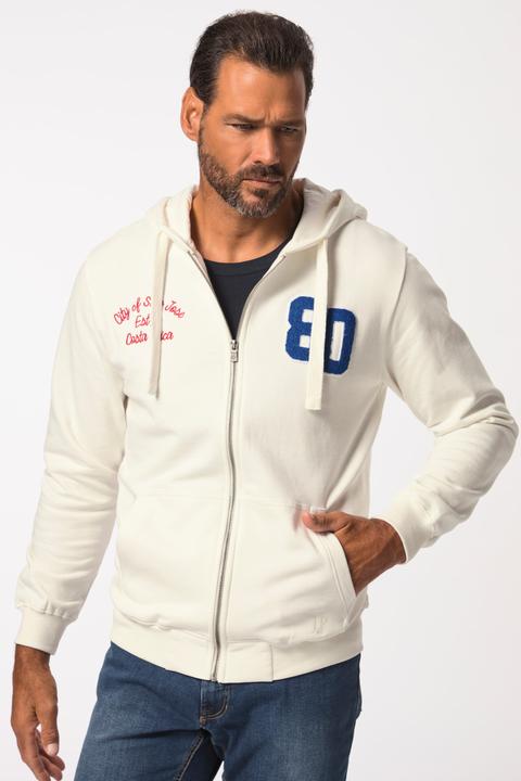 Immagine prodotto JP1880 Giacca con cappuccio, zip, applicazioni e tasca a marsupio, fino alla tg. 8XL (4XL)