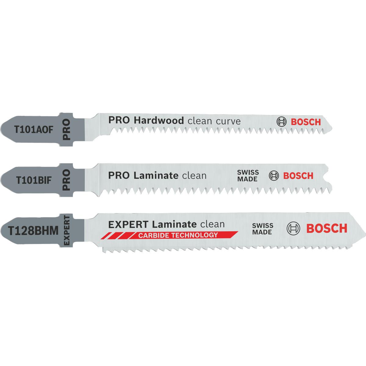 Bosch Professional, Lama, PRO Laminate Stichsägeblatt Set, 15-tlg.