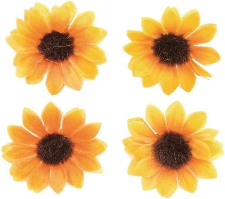 Glorex Sunflower blossoms 30-35mm 15 pieces