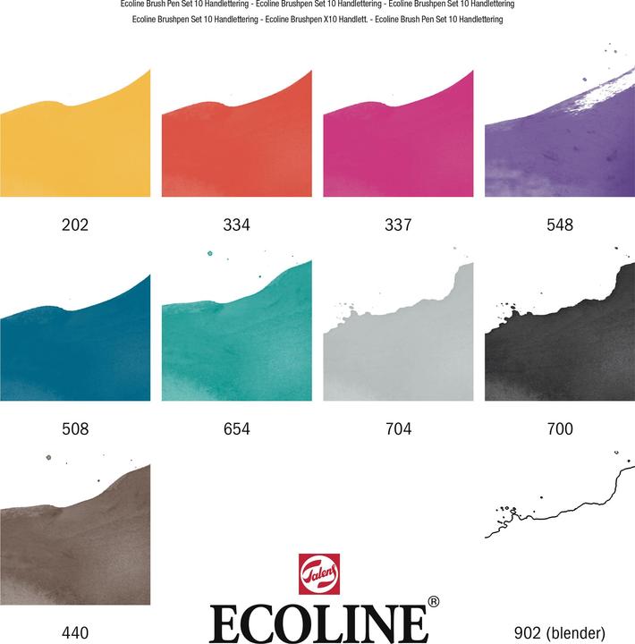 Image du produit Talens Ecoline Brush Pen Set (10x)