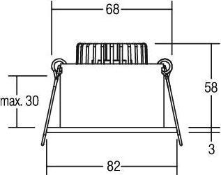Image du produit Brumberg Luminaire LED encastré (540 lm)