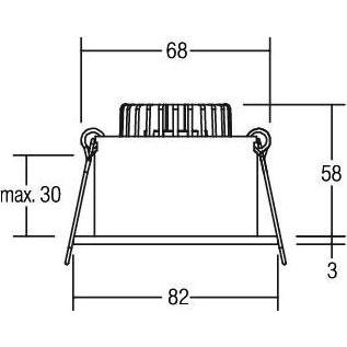 Thumbnail - Brumberg, Wandleuchte + Deckenleuchte, LED-Einbauleuchte (540 lm)