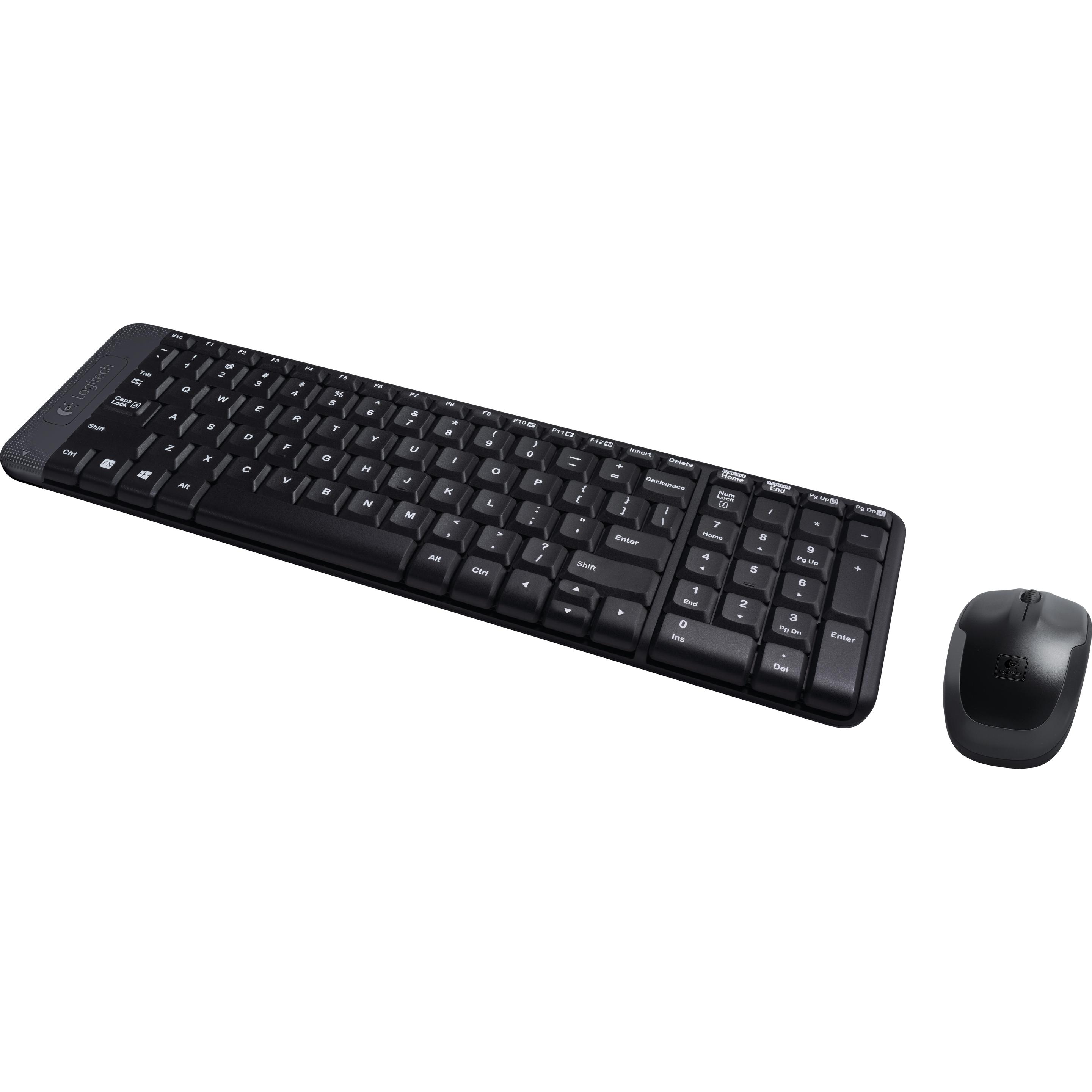 Thumbnail - Logitech MK220 (Eng. Int., Kabellos), Tastatur, Schwarz