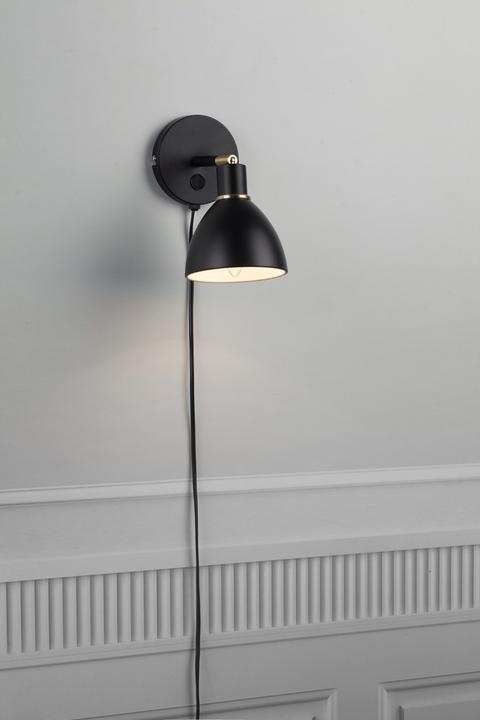 Image du produit Nordlux Ray, applique murale, noir (E14)
