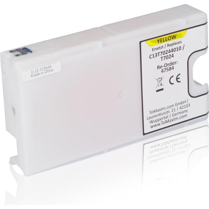 Inkadoo, Druckerpatrone, Druckerpatronen kompatibel zu Epson C13T70244010 / T7024 XL Tintenpatrone, gelb Gelb (Y)