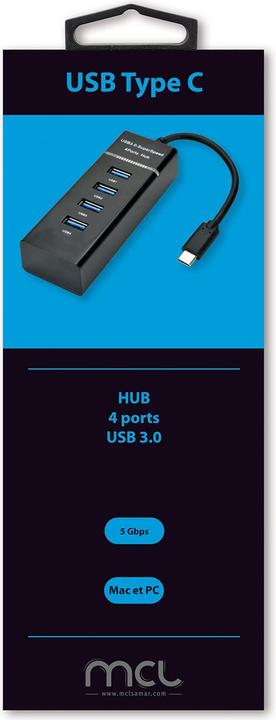 Produktbild MCL HUB USB 3.0 TYPE C USB 3.0 (USB-C, 4 Ports)